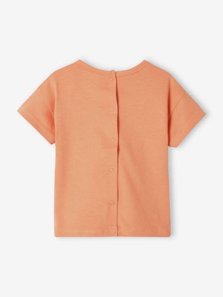 T-shirt 'croco' bébé manches courtes orange 