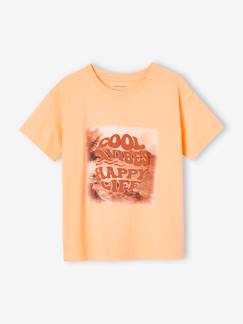T-shirt motif photoprint inscription encre gonflante garçon