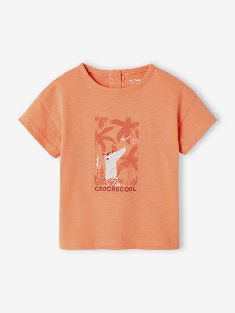 Baby T-Shirt, Krokodil orange 