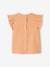 T-shirt bébé manches volantées orange 