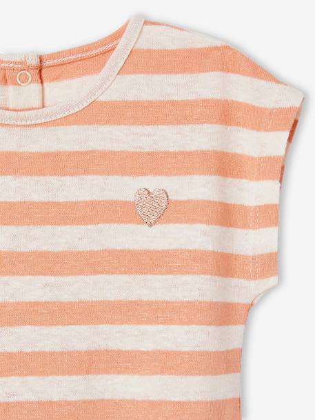 Baby-Set: T-Shirt, Shorts & Kopftuch orange 