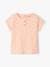 Tee-shirt à côtes bébé rose pâle 