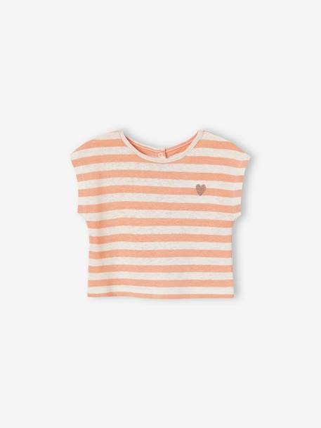 Baby-Set: T-Shirt, Shorts & Kopftuch orange 