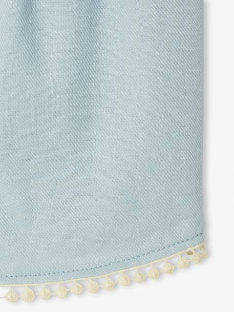 Baby Shorts mit Pompons himmelblau 