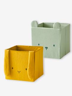 Praktische Sets-Bettwäsche & Dekoration-2er-Set Kinderzimmer Aufbewahrungsboxen