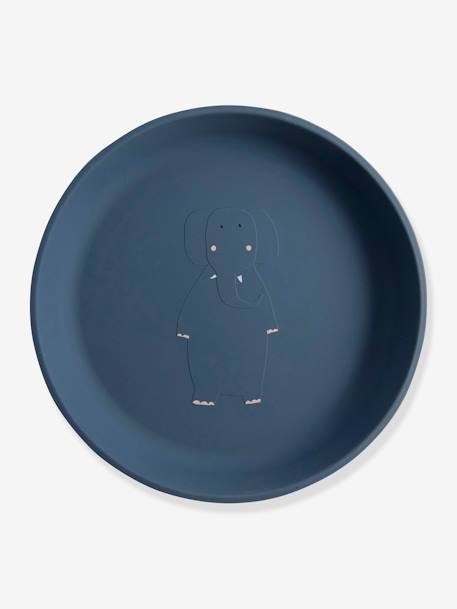 Assiette TRIXIE Animal en silicone bleu+jaune 