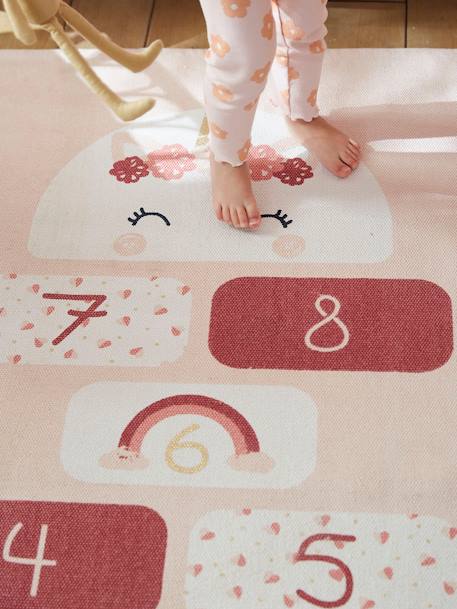 Kinderzimmer Teppich „Einhorn“ rosa 