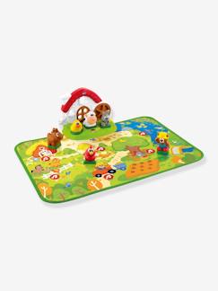 Spielzeug-Erstes Spielzeug-Krabbeldecke und Spielbogen-Spielteppich "Bauernhof" CHICCO, 2-sprachig