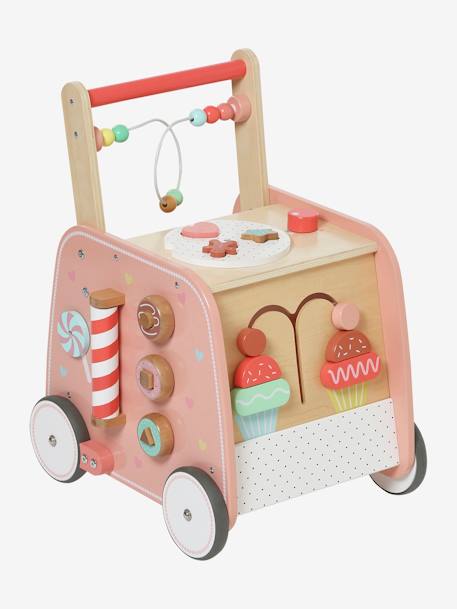 Baby Activity-Lauflernwagen „Kleine Patisserie“, Holz FSC holzfarben 