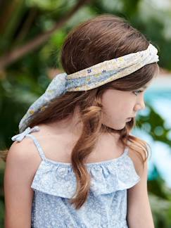 les personnalisables-Fille-Accessoires-Bonnet, écharpe, gants-Foulard personnalisable imprimé fleuri fille