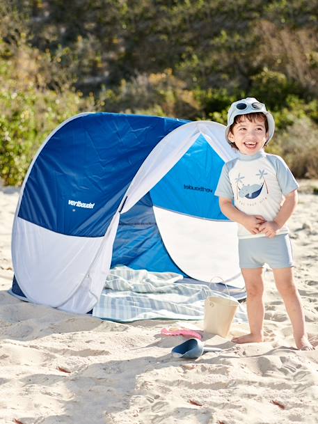 Strandmuschel mit UV-Schutz, UPF 50+ blau 