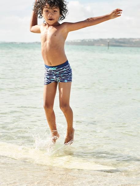 Jungen Badeshorts Oeko-Tex marine gestreift 