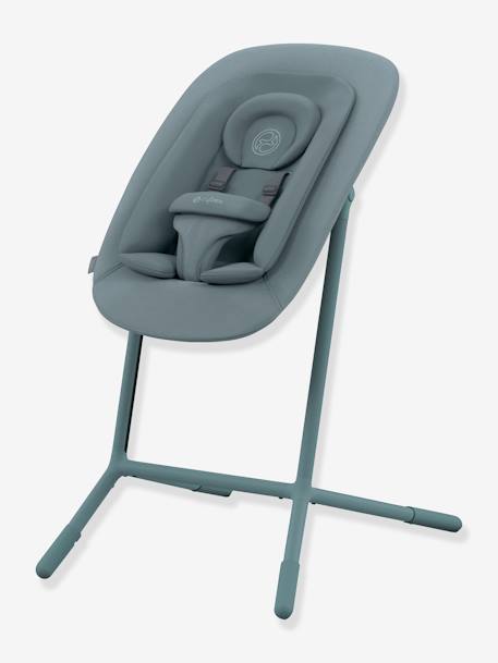 Chaise haute évolutive avec transat Cybex Lemo 2 bleu+gris+noir+Sand white 