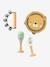 Set 3 instruments en bois certifié FSC® multicolore+vert 