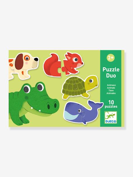 Puzzle duo animaux DJECO vert 