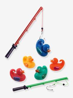 Spielzeug-Gesellschaftsspiele-Geschicklichkeits-/Gleichgewichtsspiele-Baby Enten-Angelspiel für die Badewanne DJECO