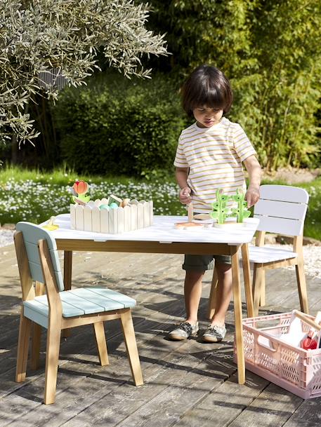 Table outdoor/indoor Tropicool BLANC - BOIS 