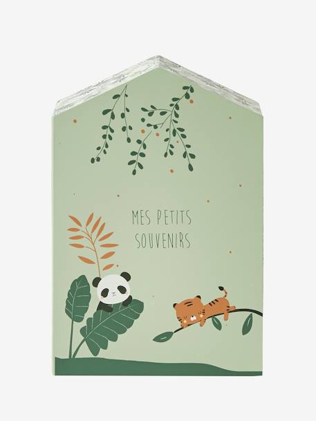 Baby Erinnerungsbox „Pandafreunde“ auf Französisch aqua 