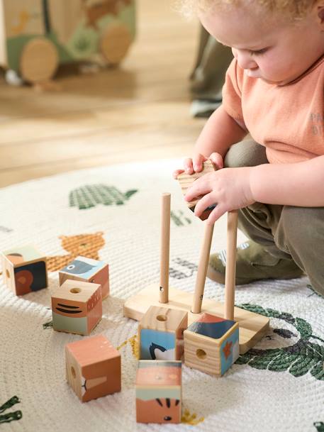 Stapel-Puzzle aus Holz FSC natur 