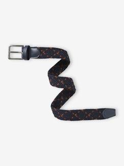 Garçon-Accessoires-Cravate, noeud papillon, ceinture-Ceinture bicolore tressée garçon