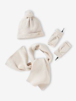 Mädchen-Accessoires-Mädchen Set: Mütze, Schal & Handschuhe