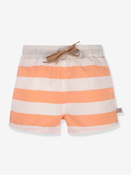 Baby Badeshorts mit Schwimmwindel LÄSSIG rosa nude+weiss gestreift 