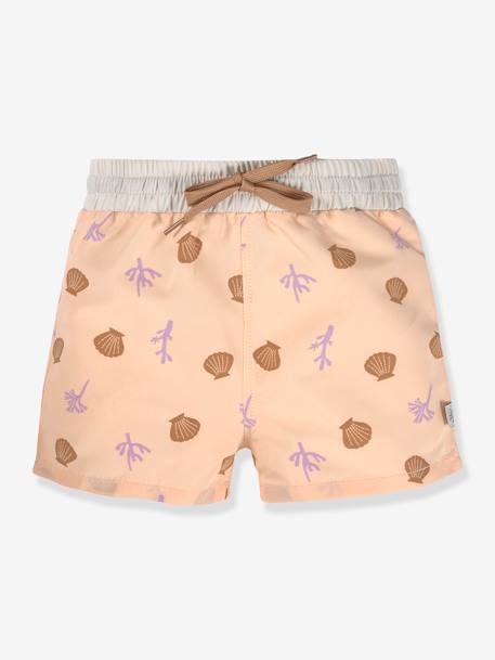 Short de bain LÄSSIG rayé blanc+rose nude 