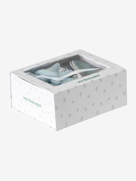 Coffret cadeau naissance SOUS L'OCÉAN bleu grisé 