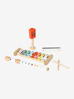 4-teiliges Set Kinder Musikinstrumente, Holz FSC