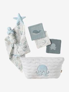 les personnalisables-de-Bettwäsche & Dekoration-Frottierwäsche-Baby Geschenk-Set zur Geburt OCEAN