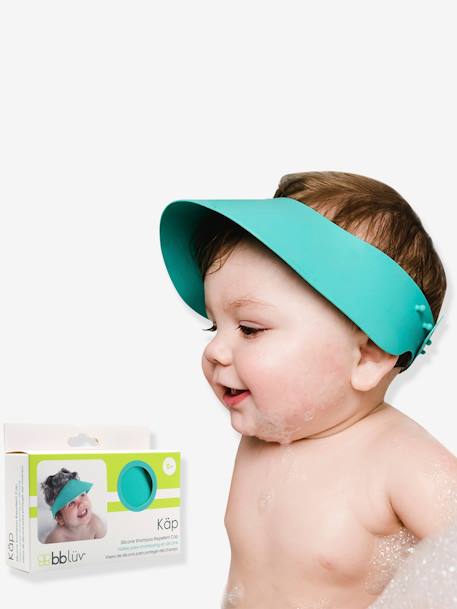 Baby Shampoo-Schutzschild aus Silikon „KÄP“ Bblüv blau+grün 