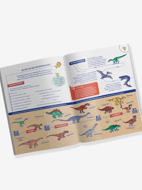 Kit ludo-éducatif 2 en 1- Les Dinosaures - Fabrique ton masque 3D tricératops ! - PANDACRAFT bleu 