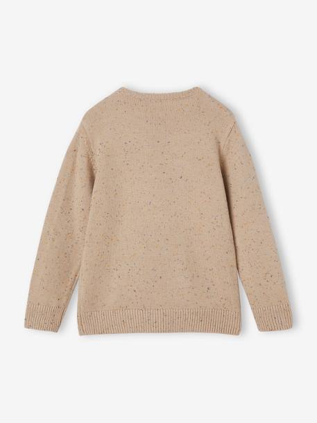 Jungen Pullover marine+sandfarben 