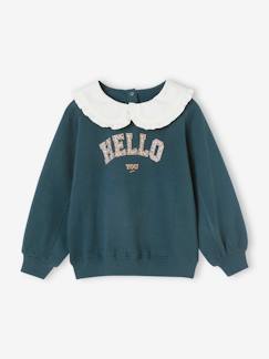 Mädchen-Pullover, Strickjacke, Sweatshirt-Sweatshirt-Mädchen Sweatshirt mit Bubikragen