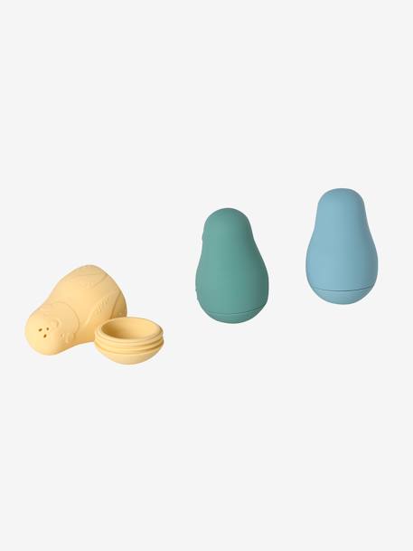 3er-Set Baby Badewannen-Spritzfiguren, Pinguine mehrfarbig 