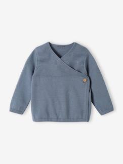 Bio-Baumwolle-Kollektion-Baby-Pullover, Strickjacke, Sweatshirt-Bio-Kollektion: Strickjacke für Neugeborene