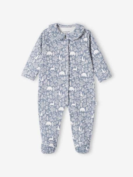 2er-Pack Baby Strampler, Bio-Baumwolle jeansblau+puderrosa 