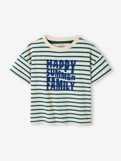 Mädchen-T-Shirt, Unterziehpulli-Kinder-T-Shirt Capsule Happy Family Marine
