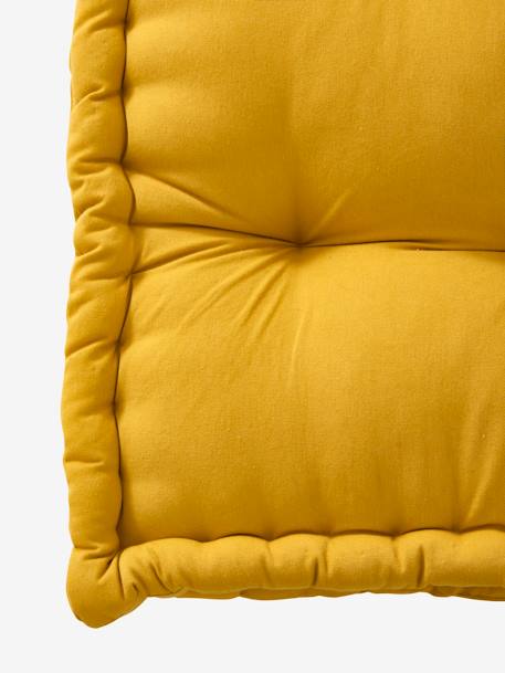 Matelas de sol style futon moutarde+rose poudré+vert sauge 