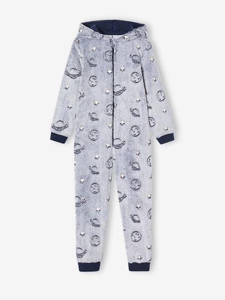 Combi-pyjama espace phosphorescent garçon marine 