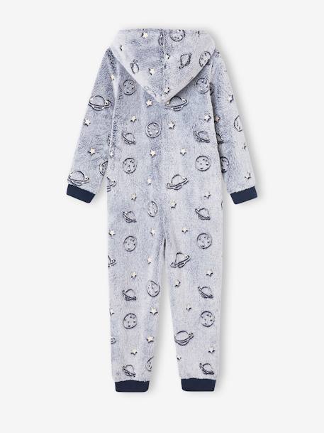 Combi-pyjama espace phosphorescent garçon marine 
