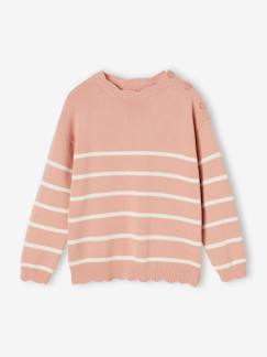 Mädchen-Pullover, Strickjacke, Sweatshirt-Pullover-Mädchen Ringelpullover
