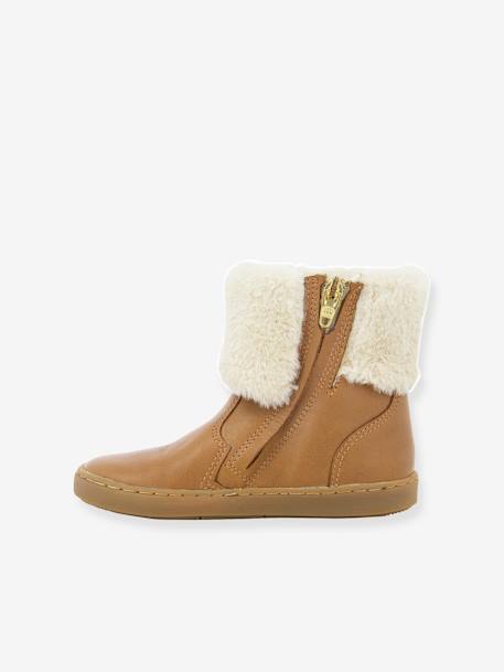Warme Baby Boots Play Boots Fur SHOO POM camel 