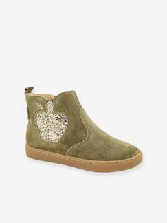 Schuhe-Mädchenschuhe 23-38-Boots, Stiefeletten-Baby Boots Play New Apple Velours SHOO POM