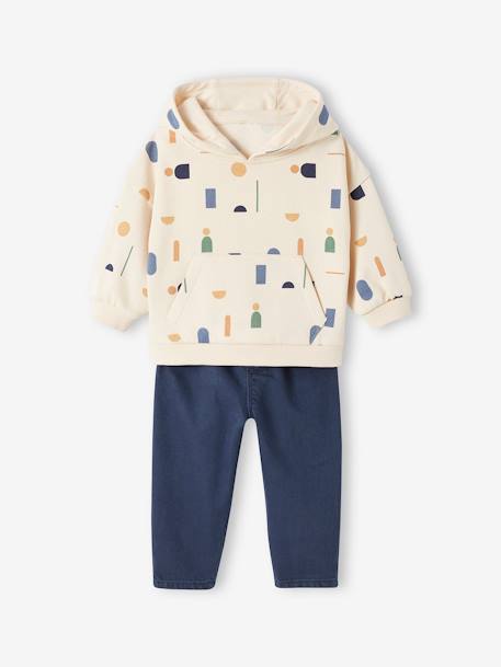 Baby-Set: Sweatshirt & Hose nachtblau 