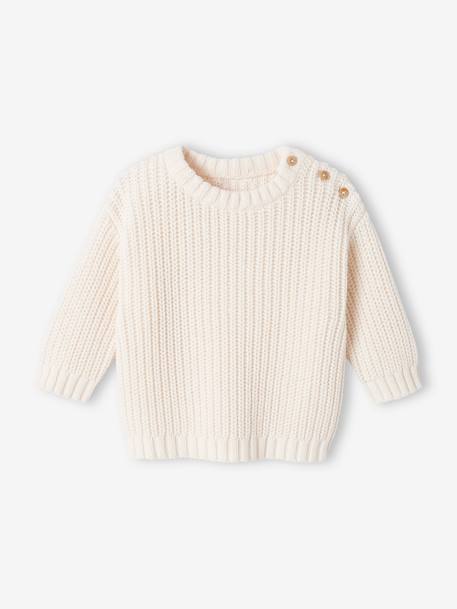 Baby Strickpullover Oeko-Tex ecru 