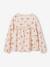 Mädchen Blusenshirt mit Print beige+graugrün+pudrig rosa+wollweiß 