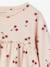 Mädchen Blusenshirt mit Print beige+graugrün+pudrig rosa+wollweiß 