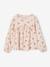 Mädchen Blusenshirt mit Print beige+graugrün+pudrig rosa+wollweiß 