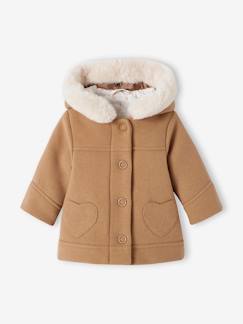 Manteau à capuche bébé fille